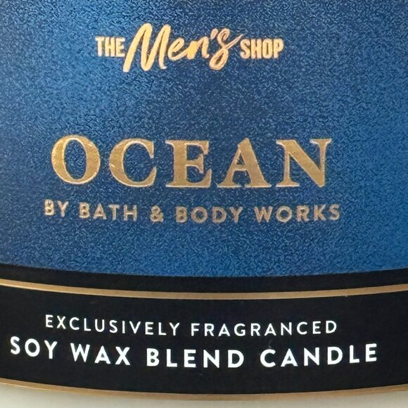 BBW Ocean Bath & Body Works 3 Wick Candle - Picture 3 of 10